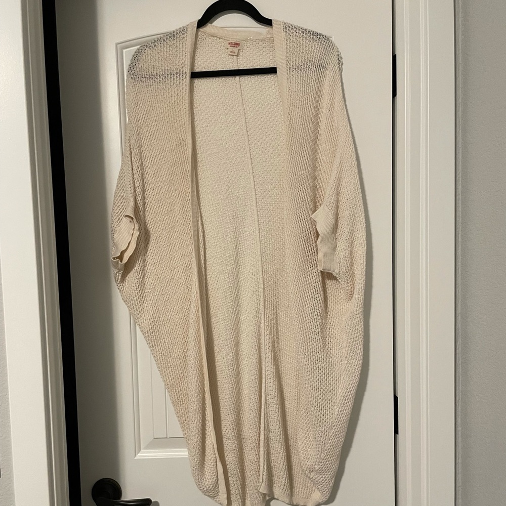 Mossimo Cream Knit Cardigan